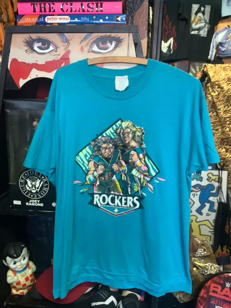 Vintage 90s TorQuoise the Rockers T