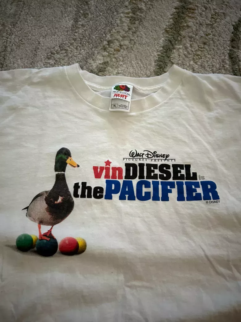 Vin Diesel The Pacifier Disney T Shirt