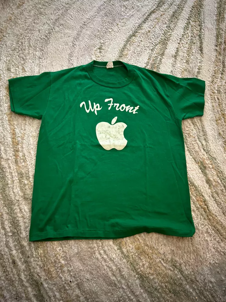 Vintage 80s Apple Up Front T Shirt
