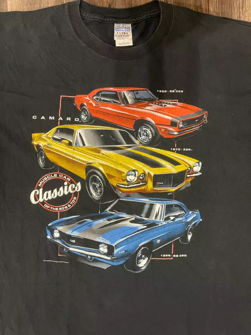 XL Vintage American Classic Camaro Tee