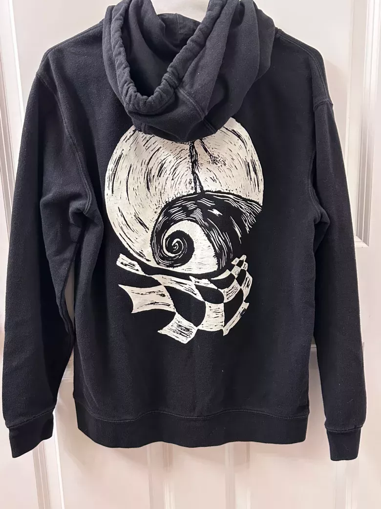 Vans Disney Nightmare Before Christmas Glow in the Dark Hoodie Sweatshirt Small