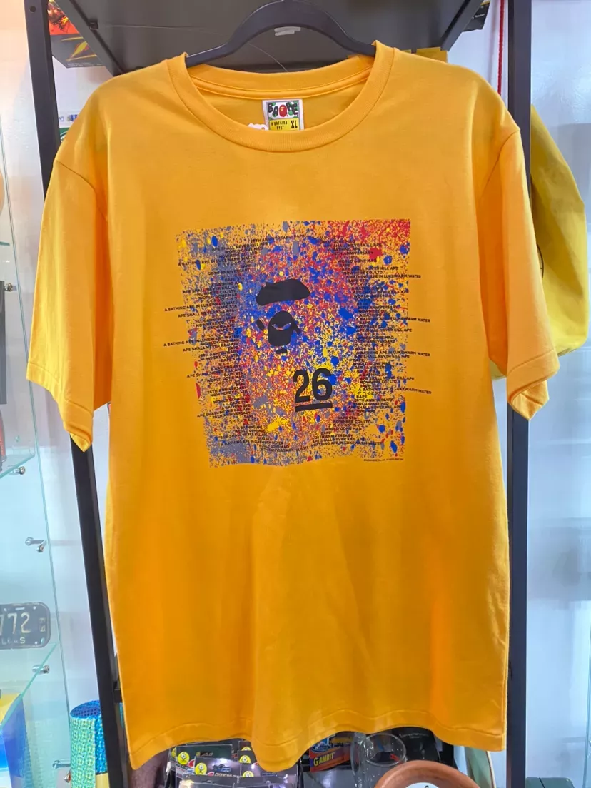 Bape 26th Anniversary T-Shirt Yellow