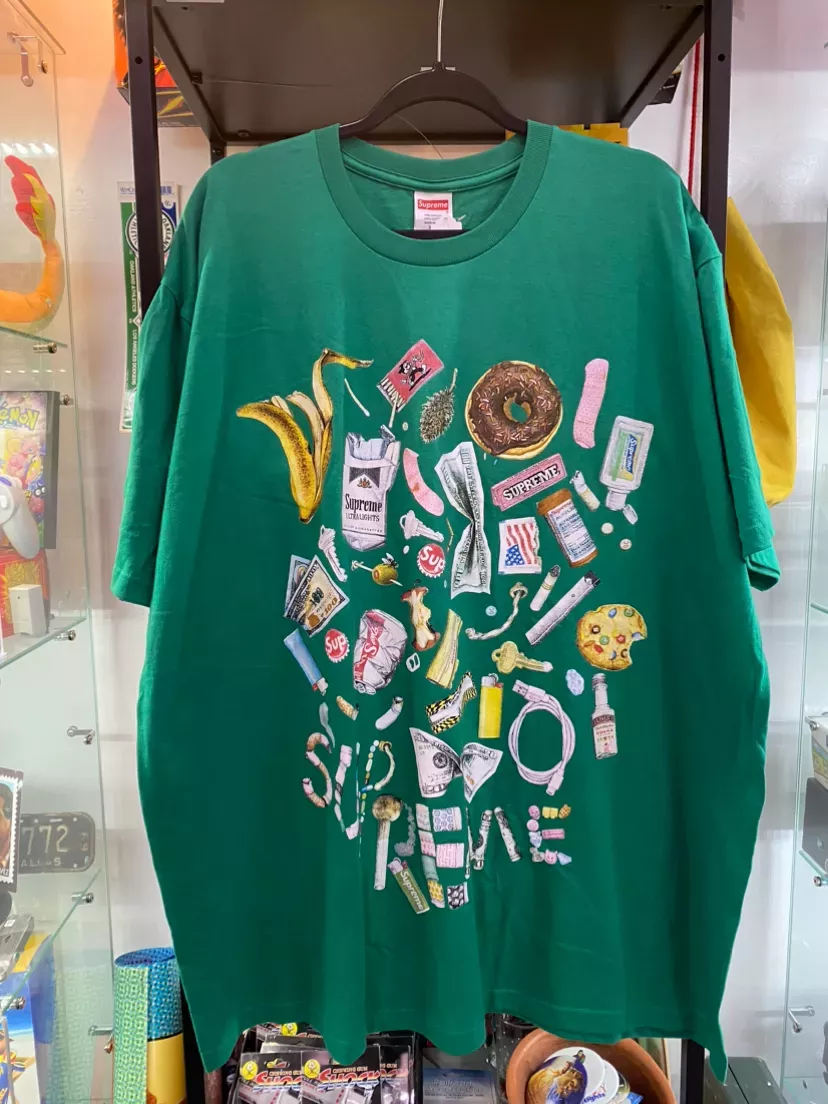 Supreme Green AOP T-Shirt
