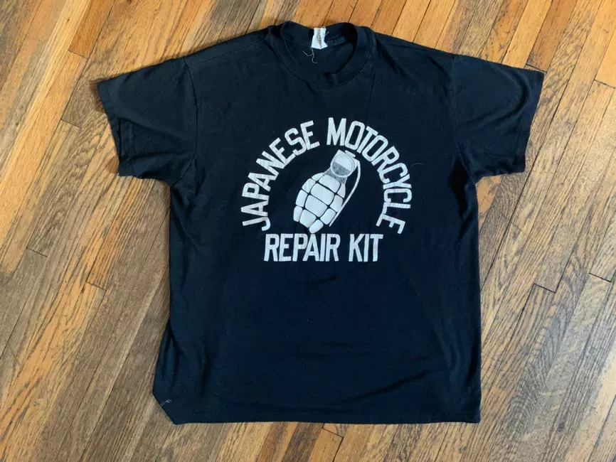 70’s JAPANESE MOTORCYCLE REPAIR KIT TEE