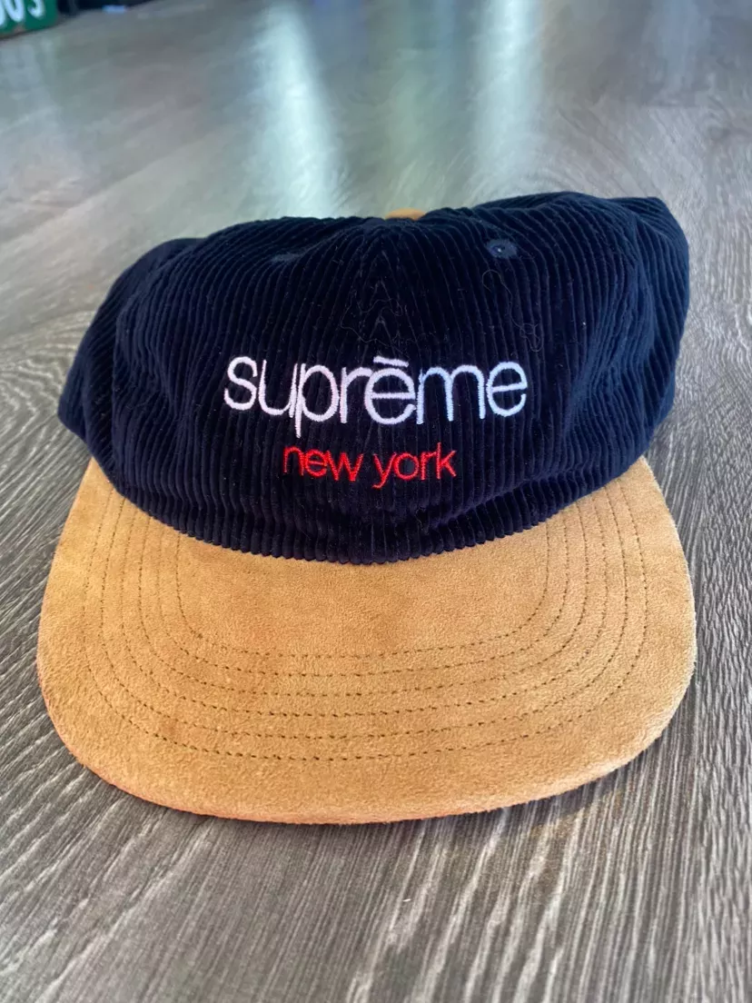 Supreme Classic Logo Corduroy Hat