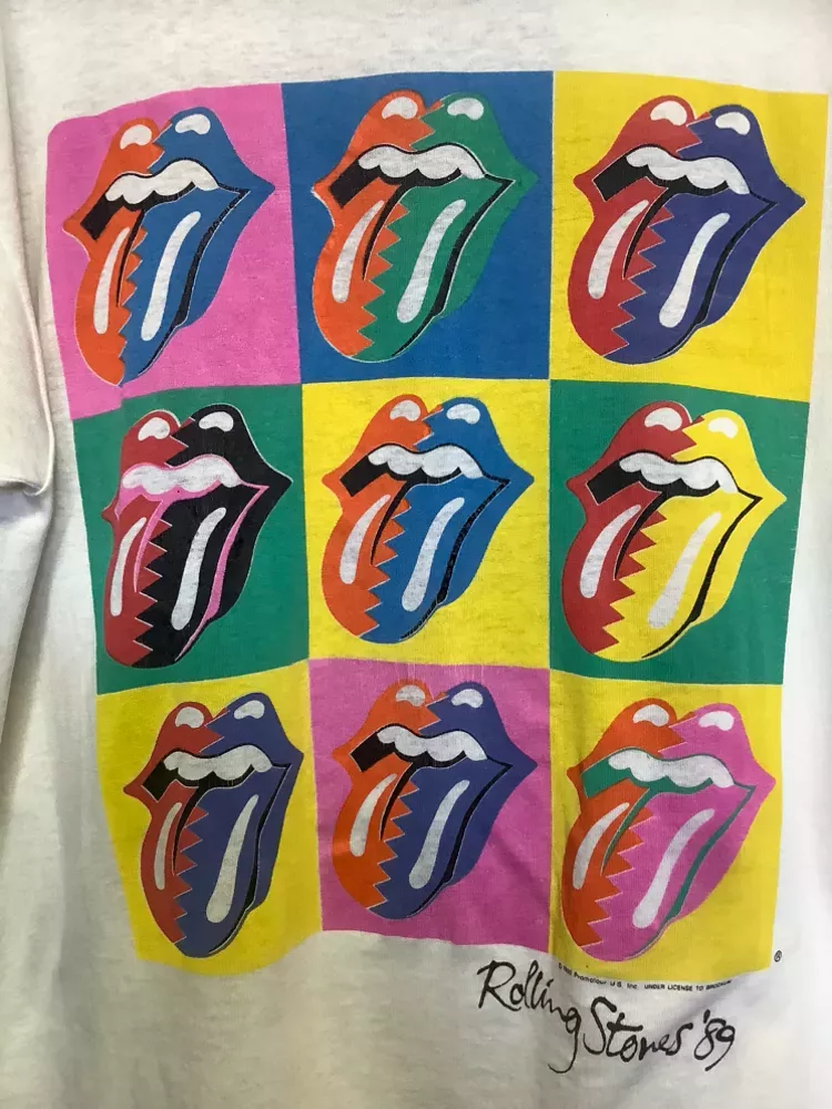 Vintage Andy WarhoL RoLLing Stones Art T