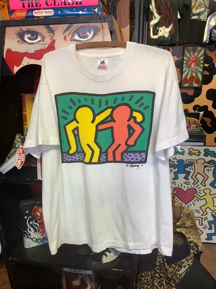 Vintage Keith Haring Best Buddies Art T