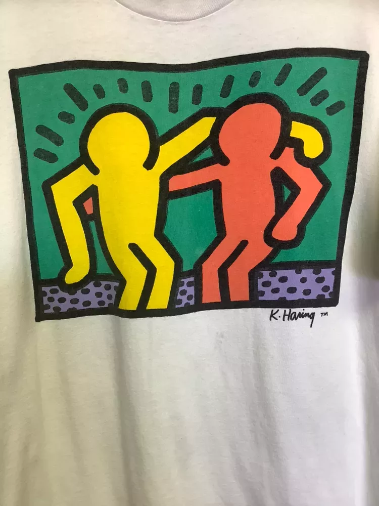 Vintage Keith Haring Best Buddies Art T