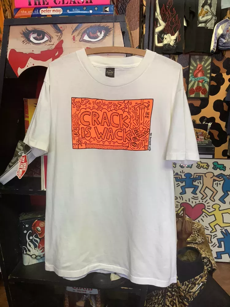 Vintage Keith Haring Crack is Wack Art T