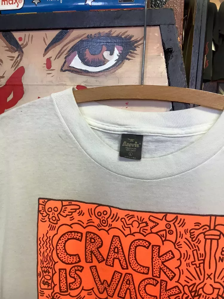 Vintage Keith Haring Crack is Wack Art T