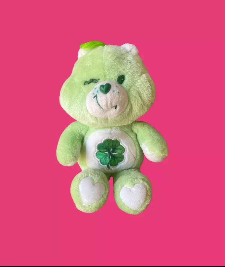 Vintage 80’s Good Luck Bear Care Bear Plushie Stuffed Animal