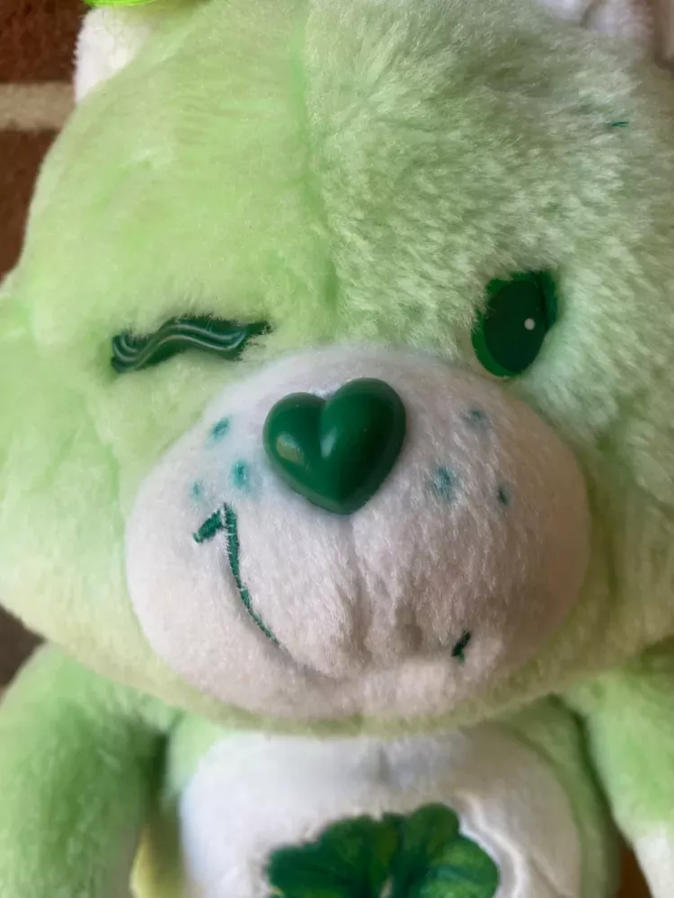 Vintage 80’s Good Luck Bear Care Bear Plushie Stuffed Animal