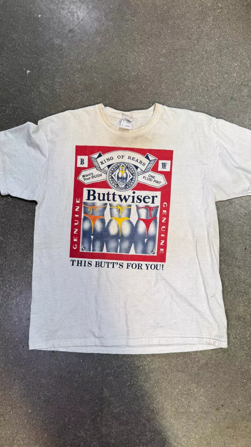 Y2K "Buttwiser" tee