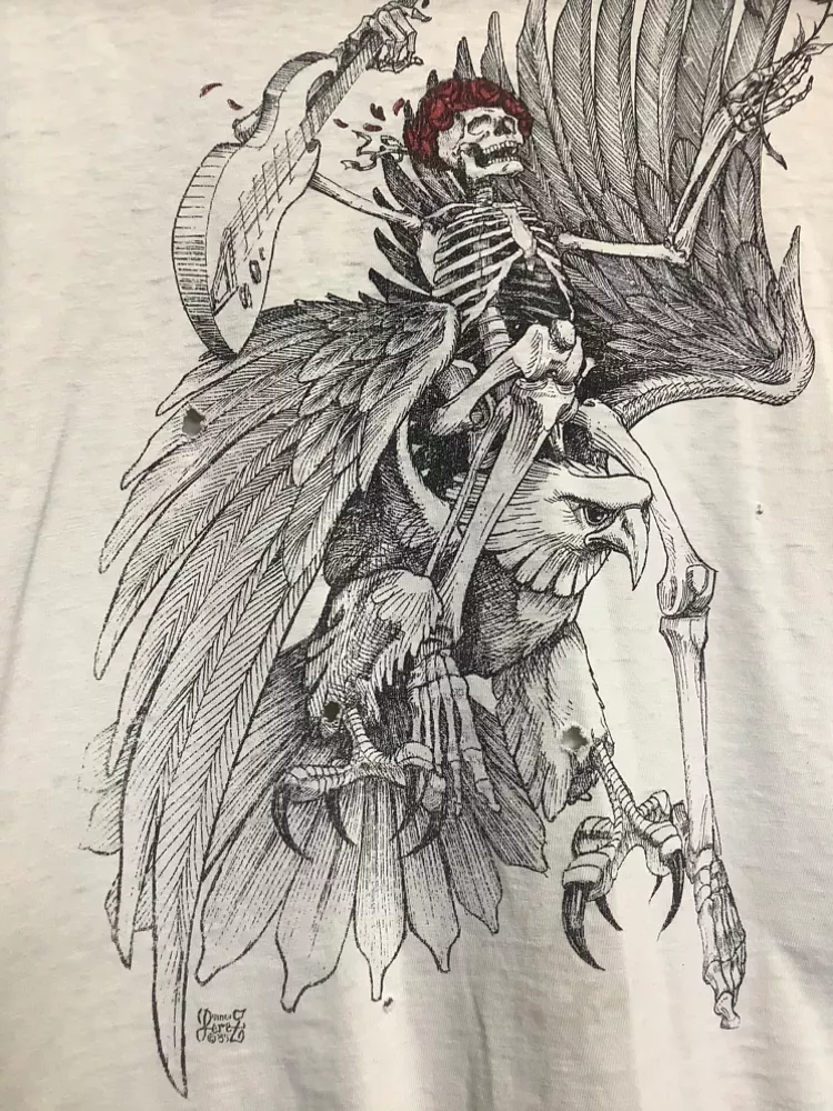Vintage 80s GrateFuL DeaD Bertha FLying Vincent Perez T