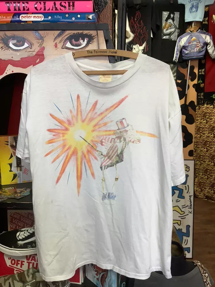 Vintage 80s GrateFuL DeaD US BLues SkeLeton FaLL Tour 87 T
