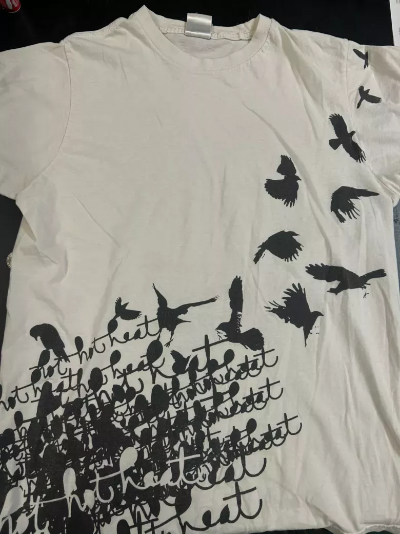 Hot Hot Heat Bird Tee- Bay Island M 18.5x26