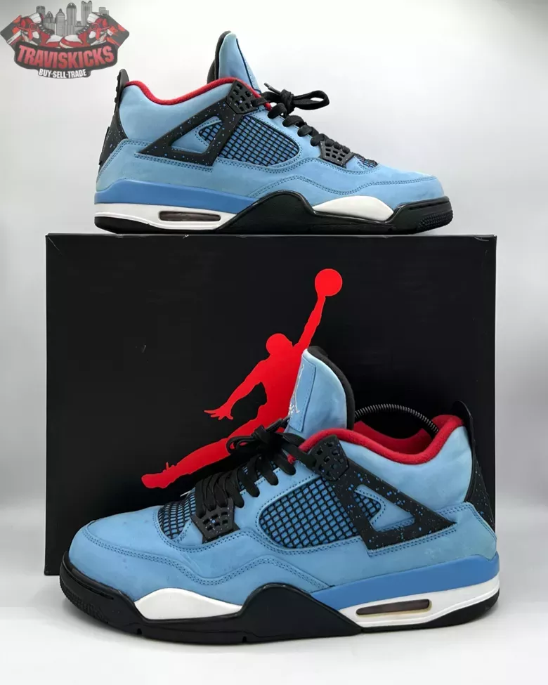 Air Jordan 4 Retro Travis Scott Cactus Jack Men’s Size 13 Pre-Owned