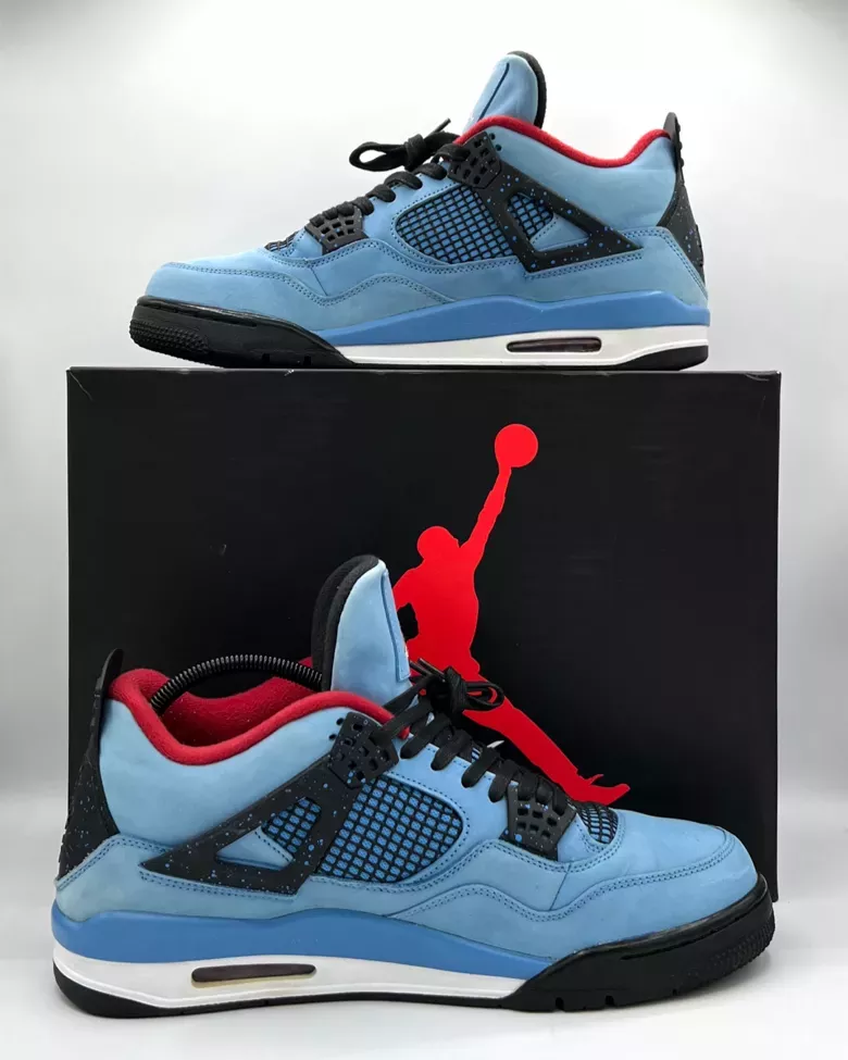 Air Jordan 4 Retro Travis Scott Cactus Jack Men’s Size 13 Pre-Owned