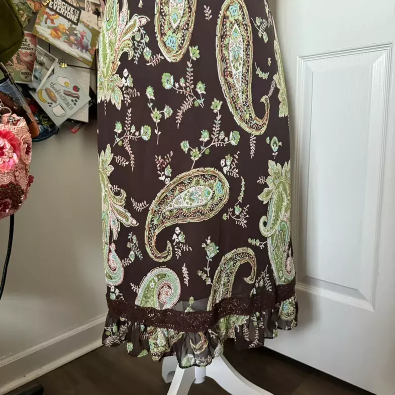 Y2k paisley dressbarn dress