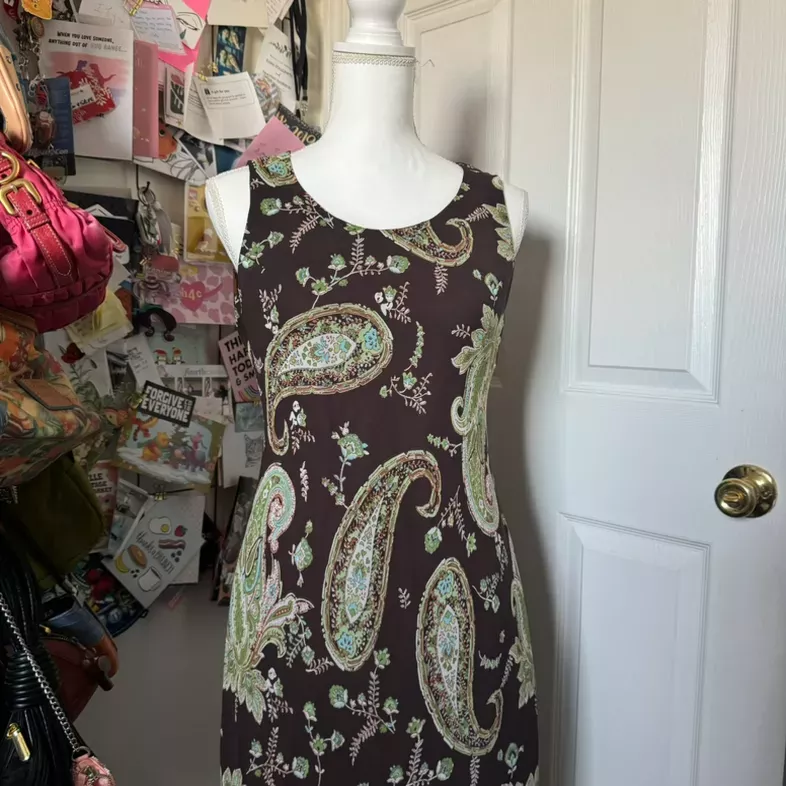Y2k paisley dressbarn dress
