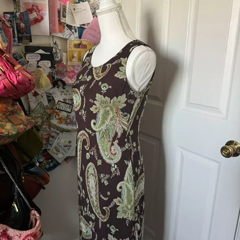 Y2k paisley dressbarn dress