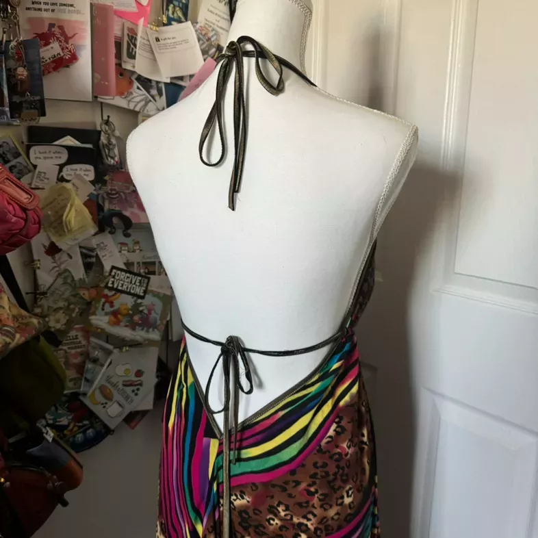 Y2k rave party beach dress
