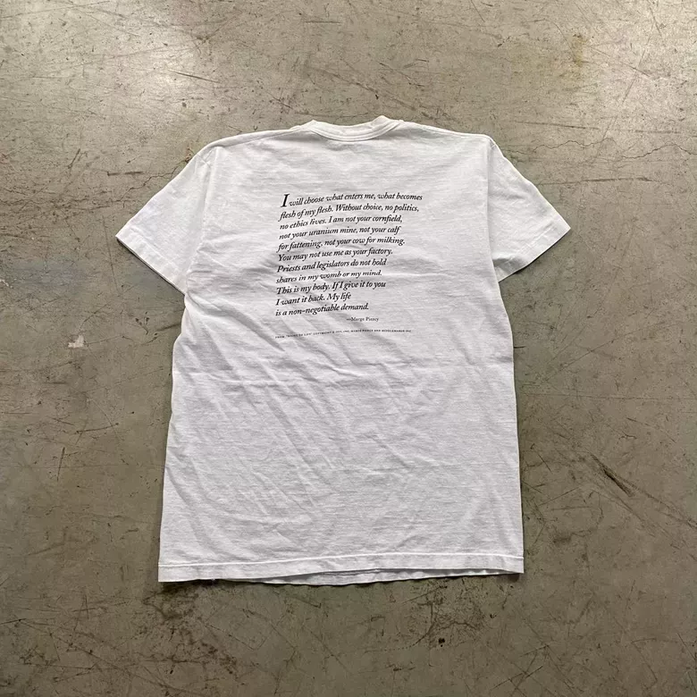 White 1990s Roxanna Bikadoroff Art Tee