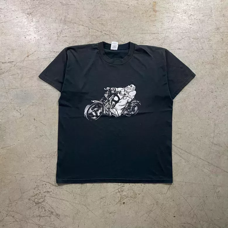 Black 2000s If You Can Read This Biker Funny Tee