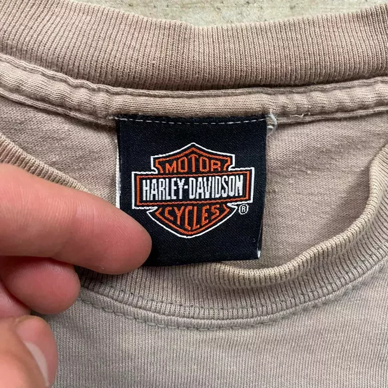 Brown 1990s Harley Davidson x Looney Tunes Biker Tee