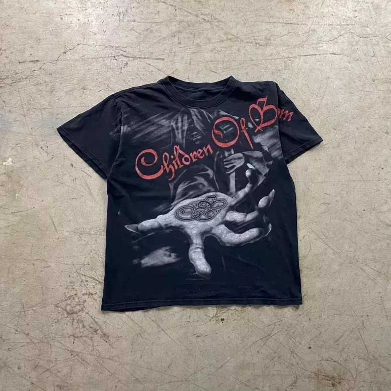 Black 2000s Children of Bodom Big Print Band Tee