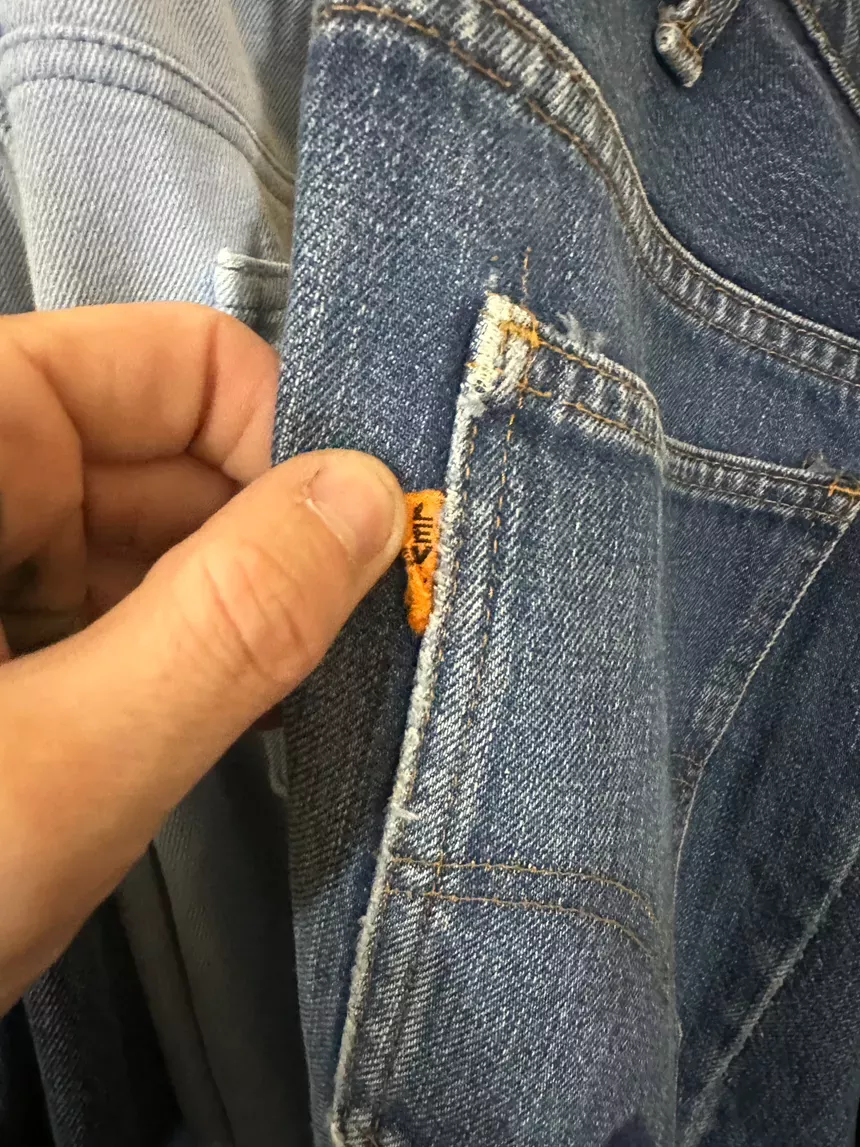 70’s Levi’s Big E orange tab 517s