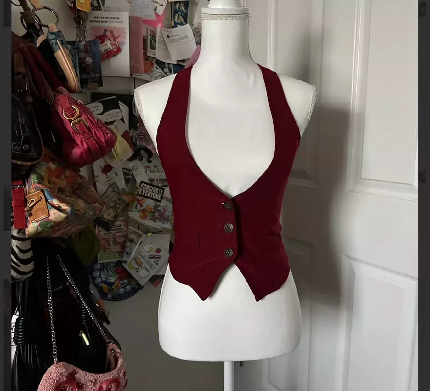 Burgundy Vest