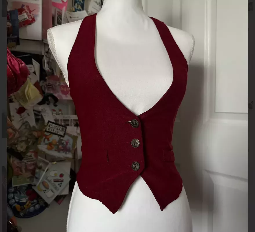 Burgundy Vest