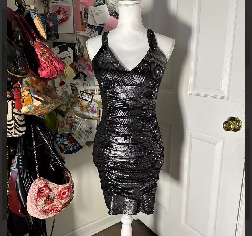 Sequin Black Dress