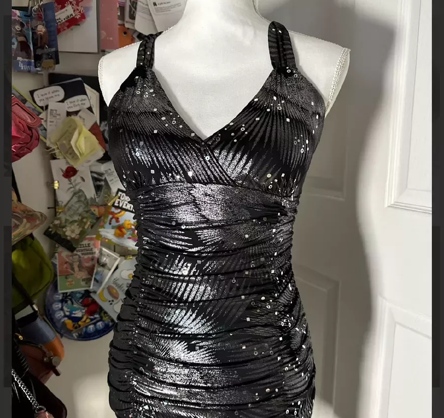 Sequin Black Dress