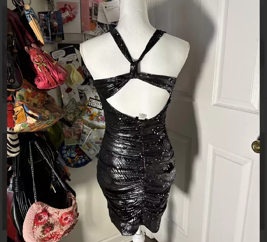 Sequin Black Dress