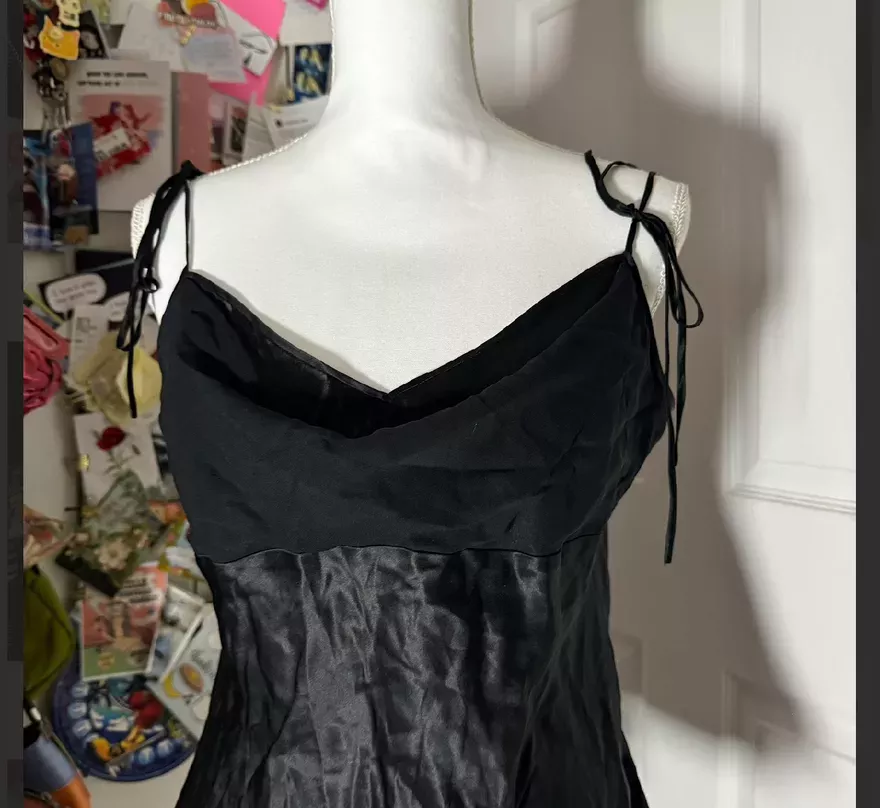 Satin Black Camisole