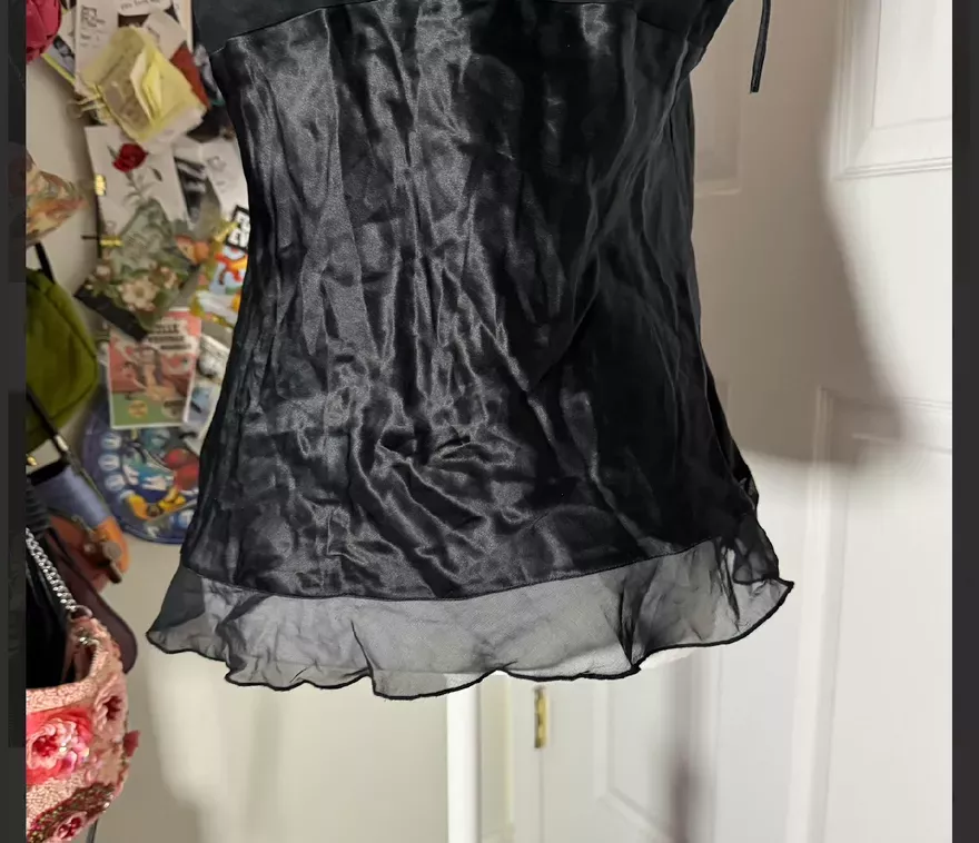 Satin Black Camisole