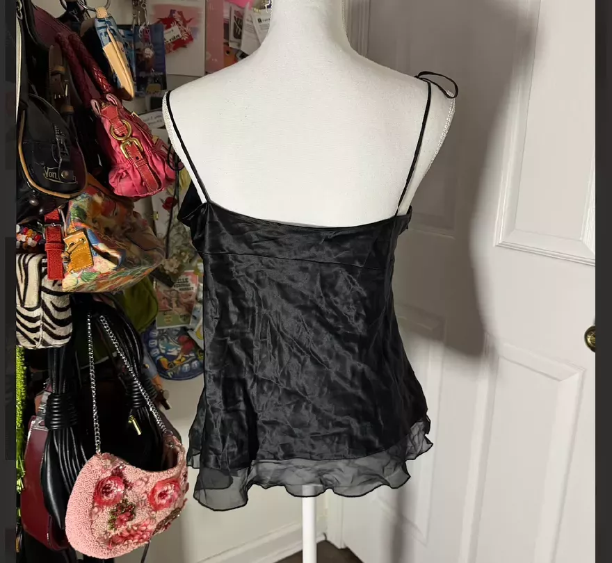 Satin Black Camisole