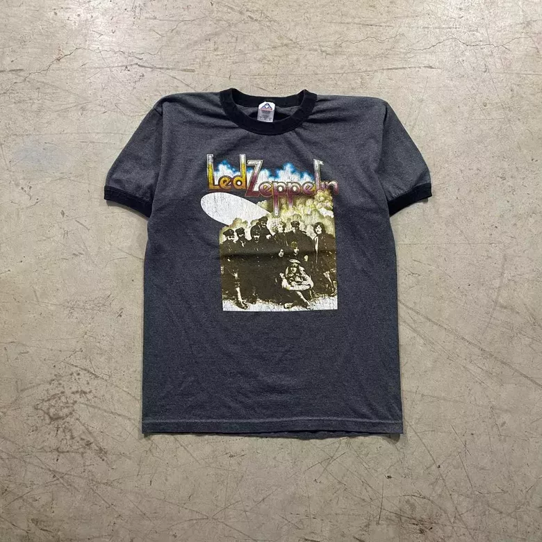 Vintage 00s Grey Led Zeppelin Band Tee