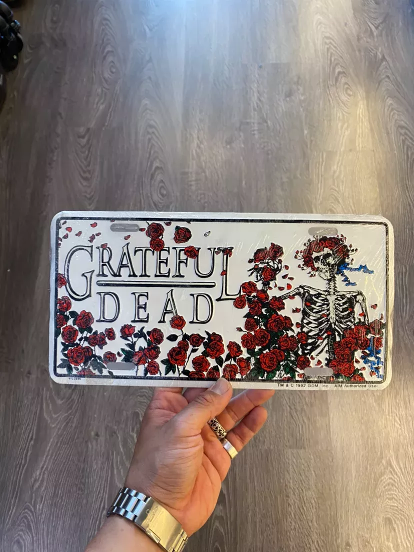 Vintage 1992 Grateful Dead Novelty License Plate