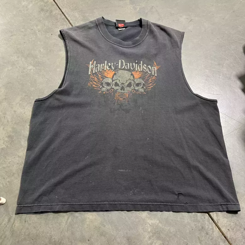 Vintage Harley-Davidson Skull Tank