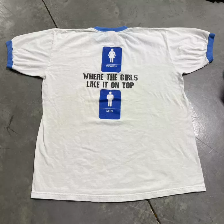 Vintage 'Girls Like it On Top' Ringer Tee