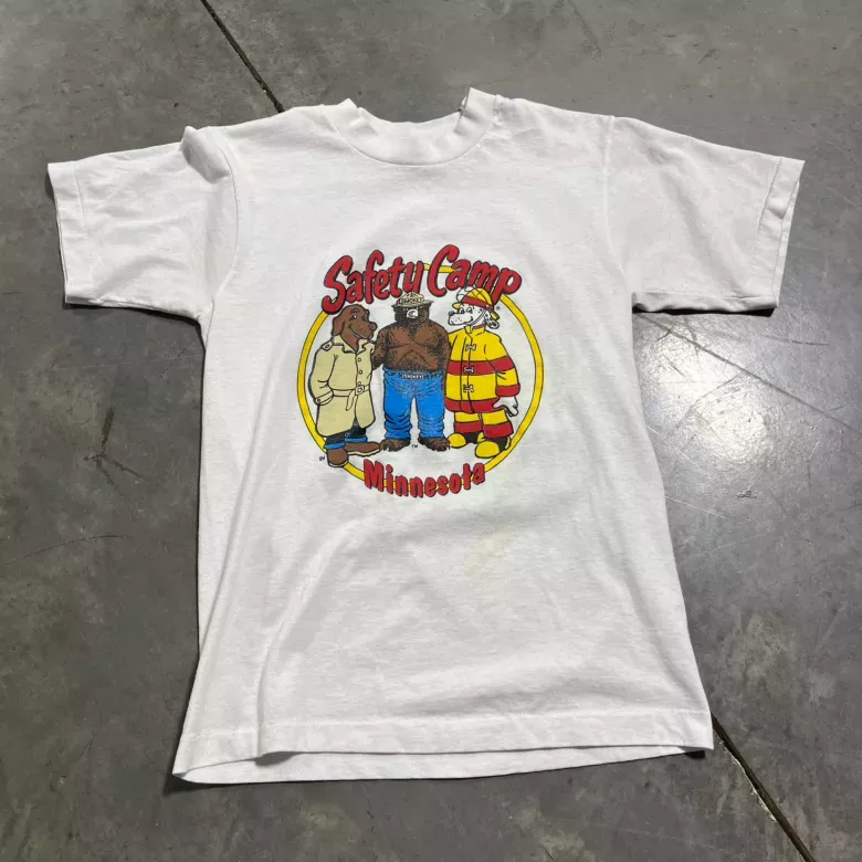 Vintage 80s Smokey The Bear Camp Minnesota Tee