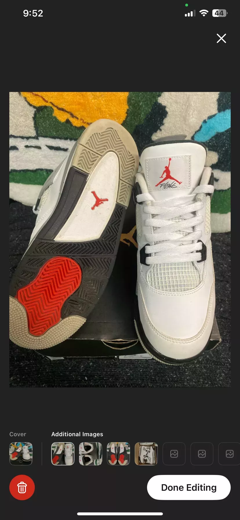 Air Jordan 4 Retro White Oreo (7y)