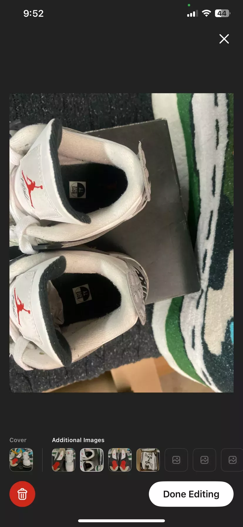 Air Jordan 4 Retro White Oreo (7y)