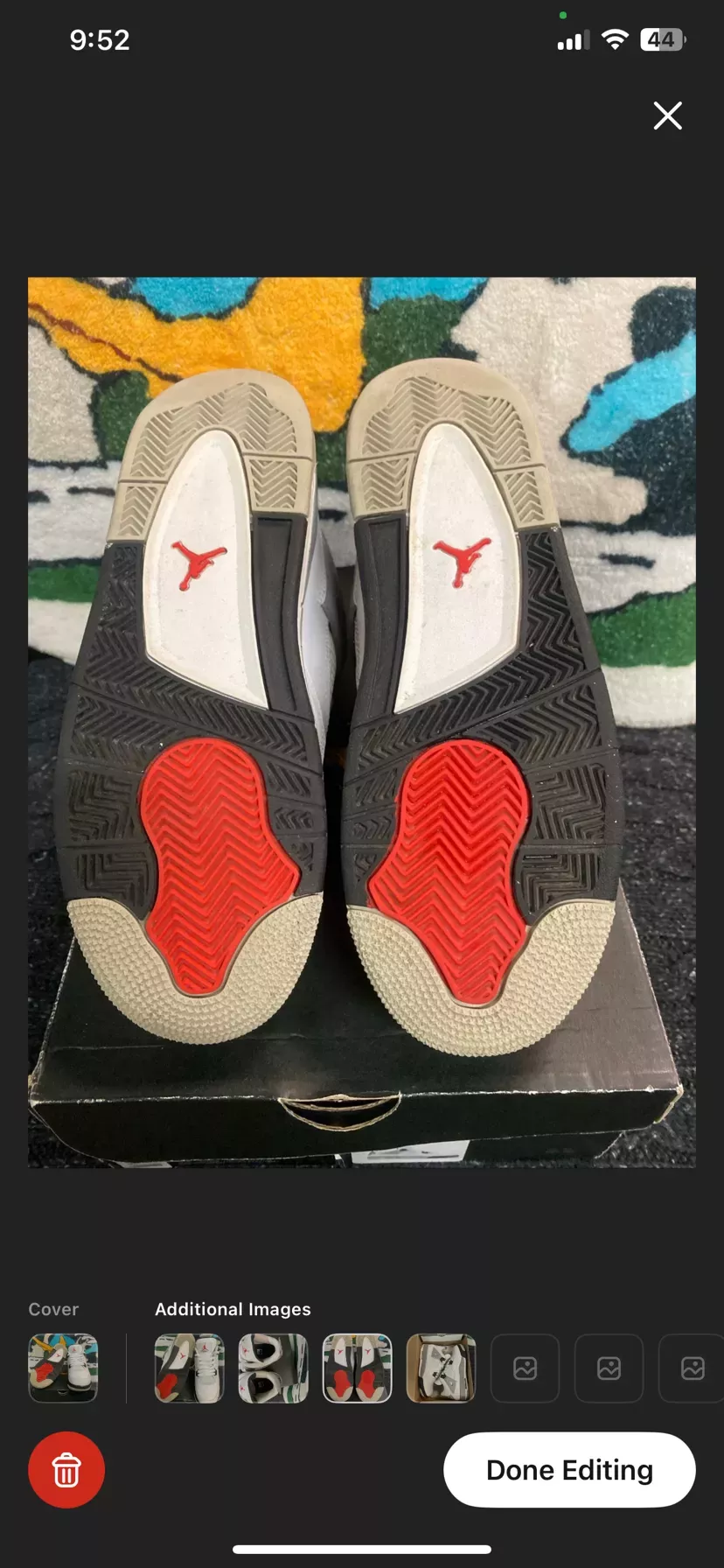 Air Jordan 4 Retro White Oreo (7y)