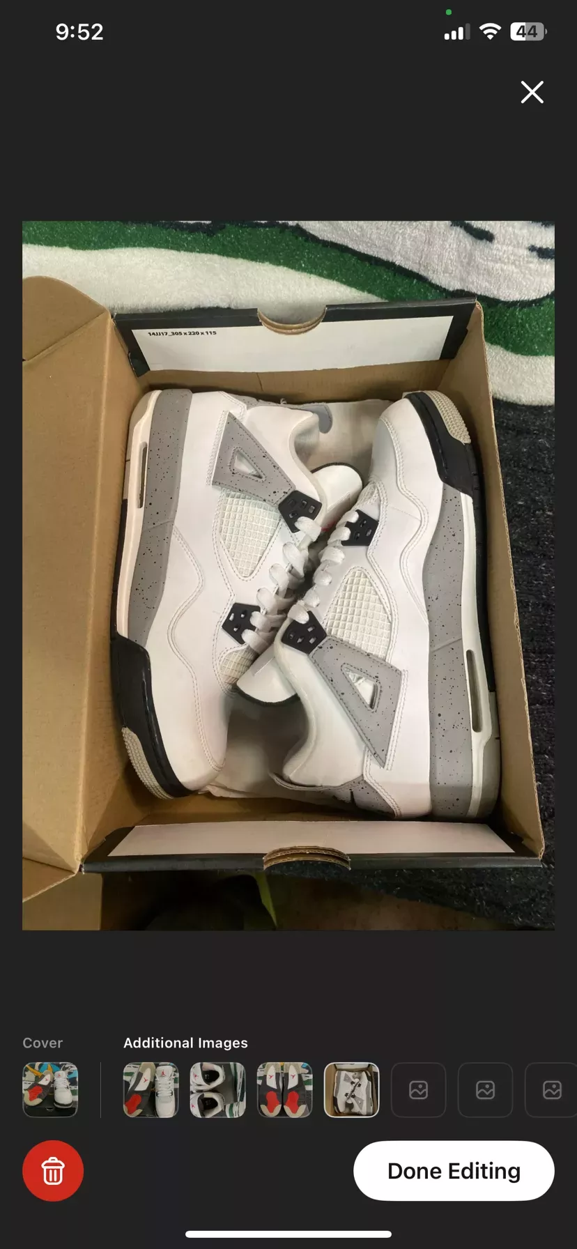 Air Jordan 4 Retro White Oreo (7y)