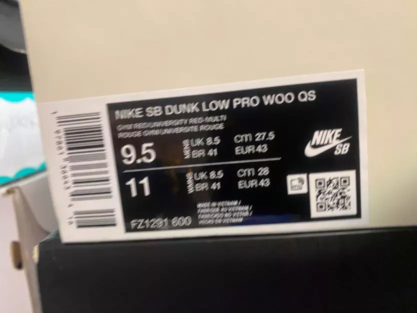 Nike SB Dunk Low wizard of oz (9.5m)