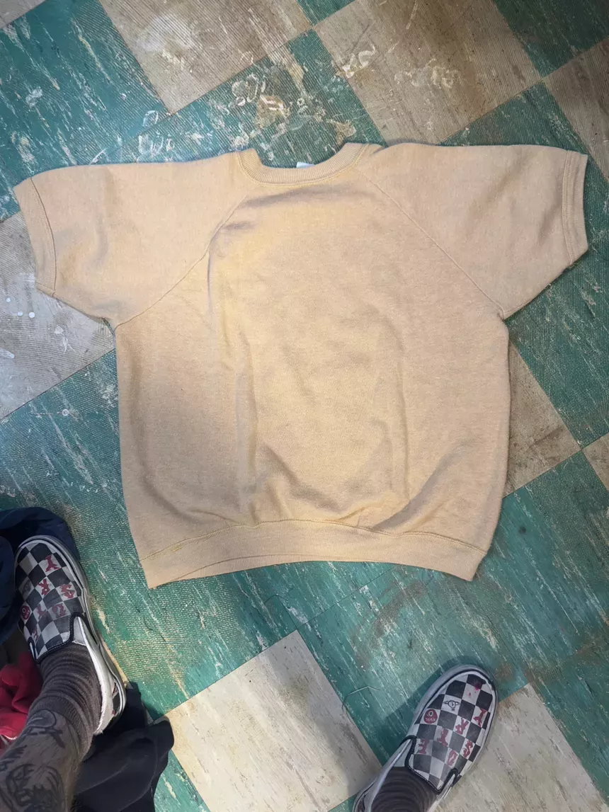 60’s JCPENNEY Beige Short Sleeve Sweatshirt